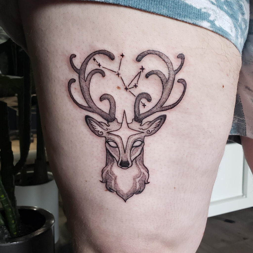 custom art-nouveau deer