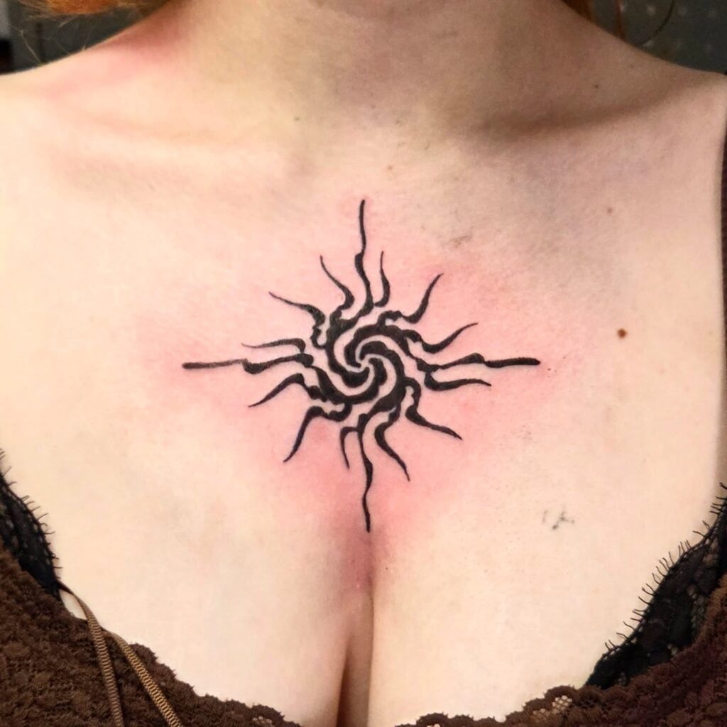 Sternum sunburst